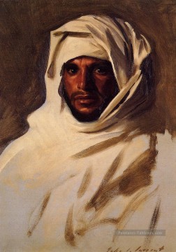 Un portrait bédouin Arabe John Singer Sargent Peinture à l'huile